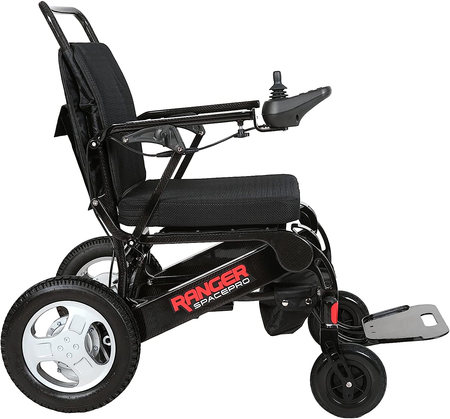 Porto Mobility 2023 Ranger SpacePro Carbon Fiber Lightweight Foldable Next Generation Electric Wheelchair (Carbon, Standard)